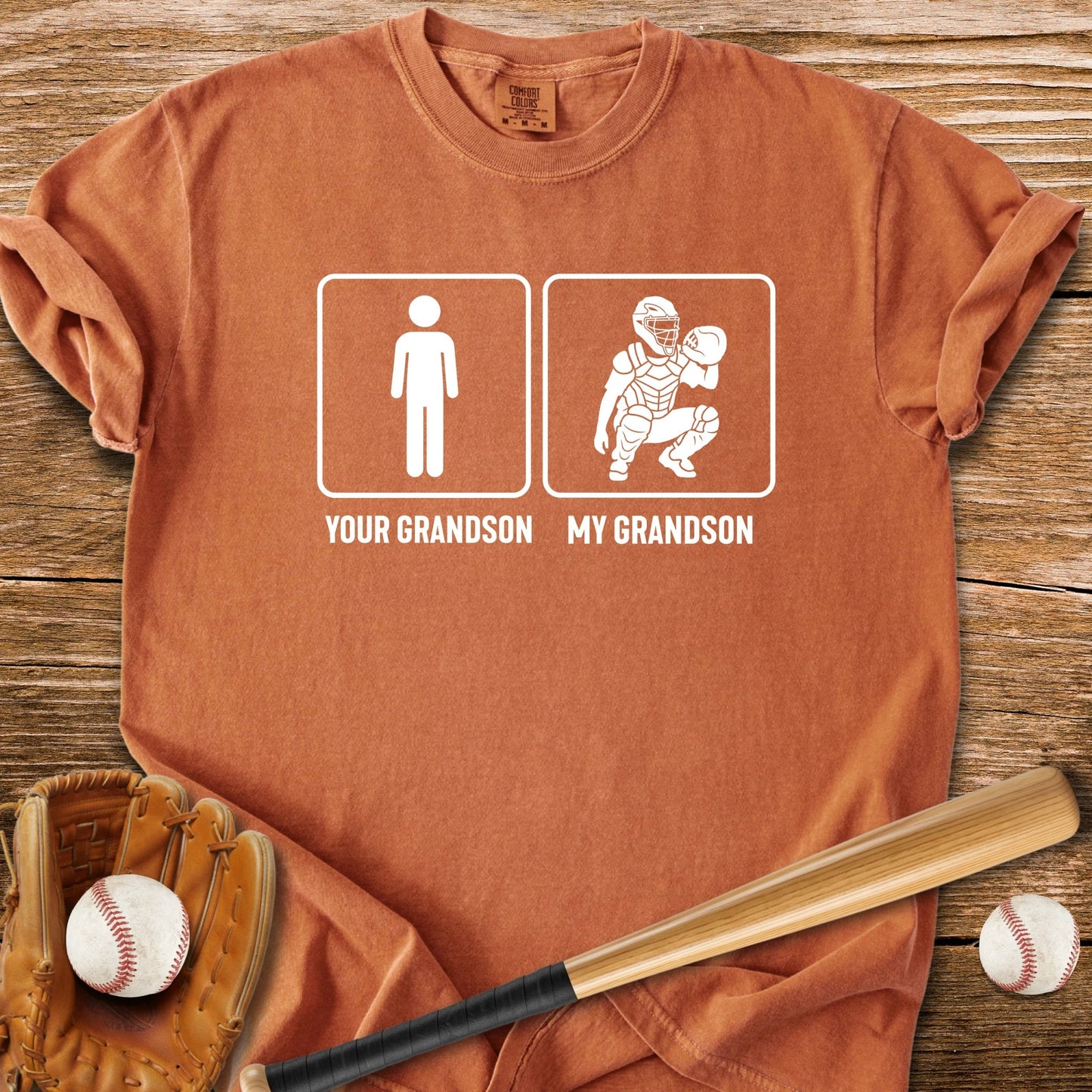 My Grandson Catches - HomeRun PrintsComfort Colors