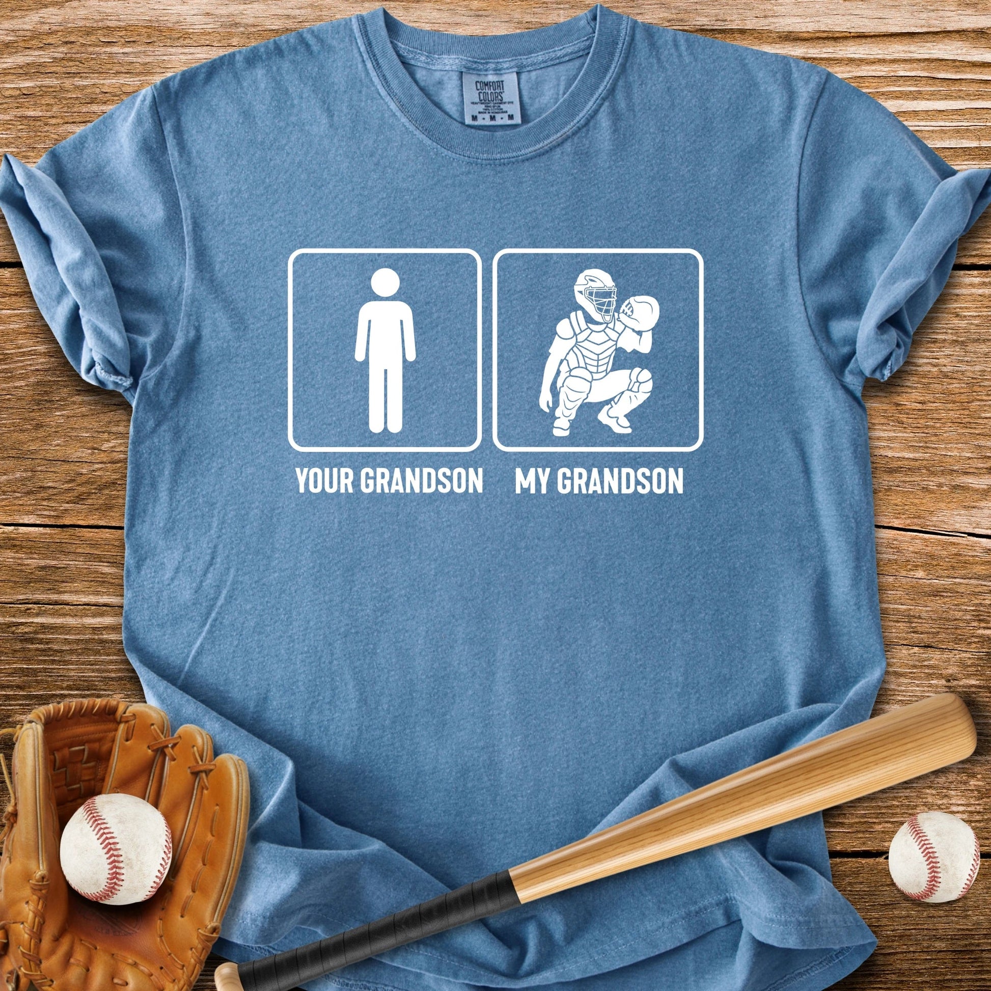 My Grandson Catches - HomeRun PrintsComfort Colors