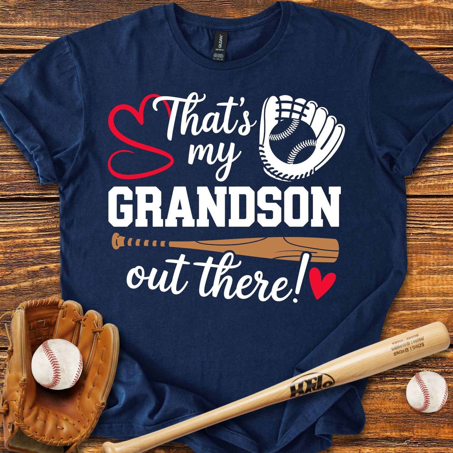 My Grandson Out There T-Shirt - HomeRun PrintsT-Shirt