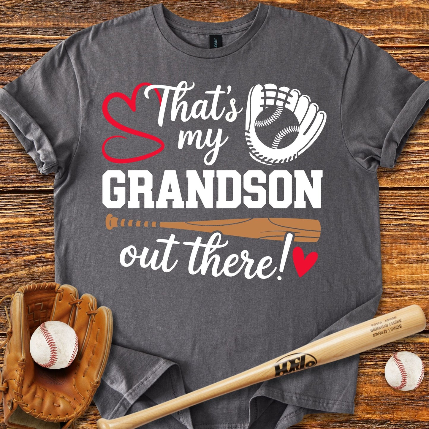 My Grandson Out There T-Shirt - HomeRun PrintsT-Shirt