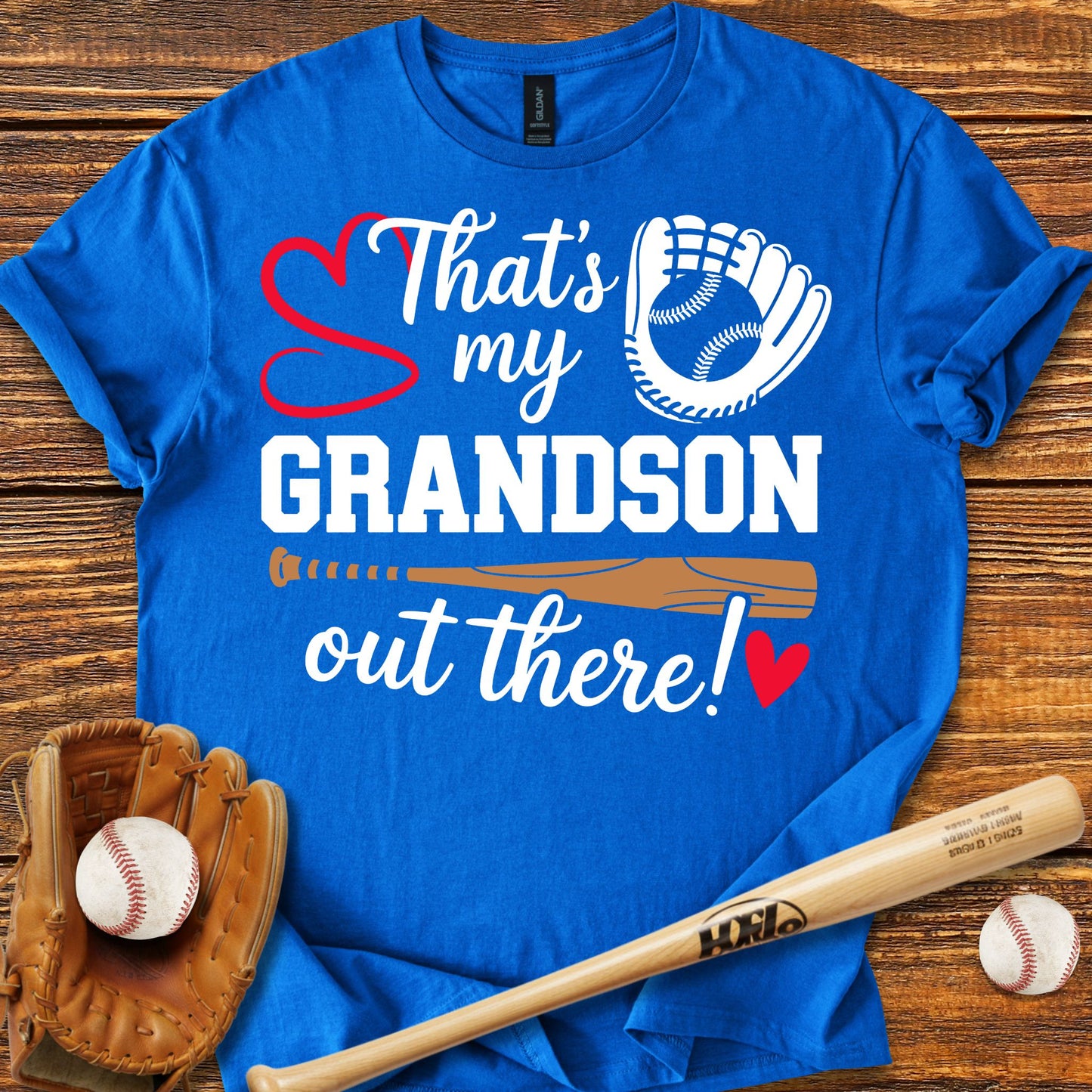 My Grandson Out There T-Shirt - HomeRun PrintsT-Shirt