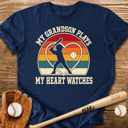 My Grandson Plays Heart Watches T-Shirt - HomeRun PrintsT-Shirt