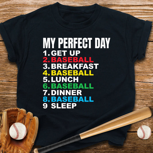 My Perfect Day Baseball Youth Tee - HomeRun PrintsKids clothes
