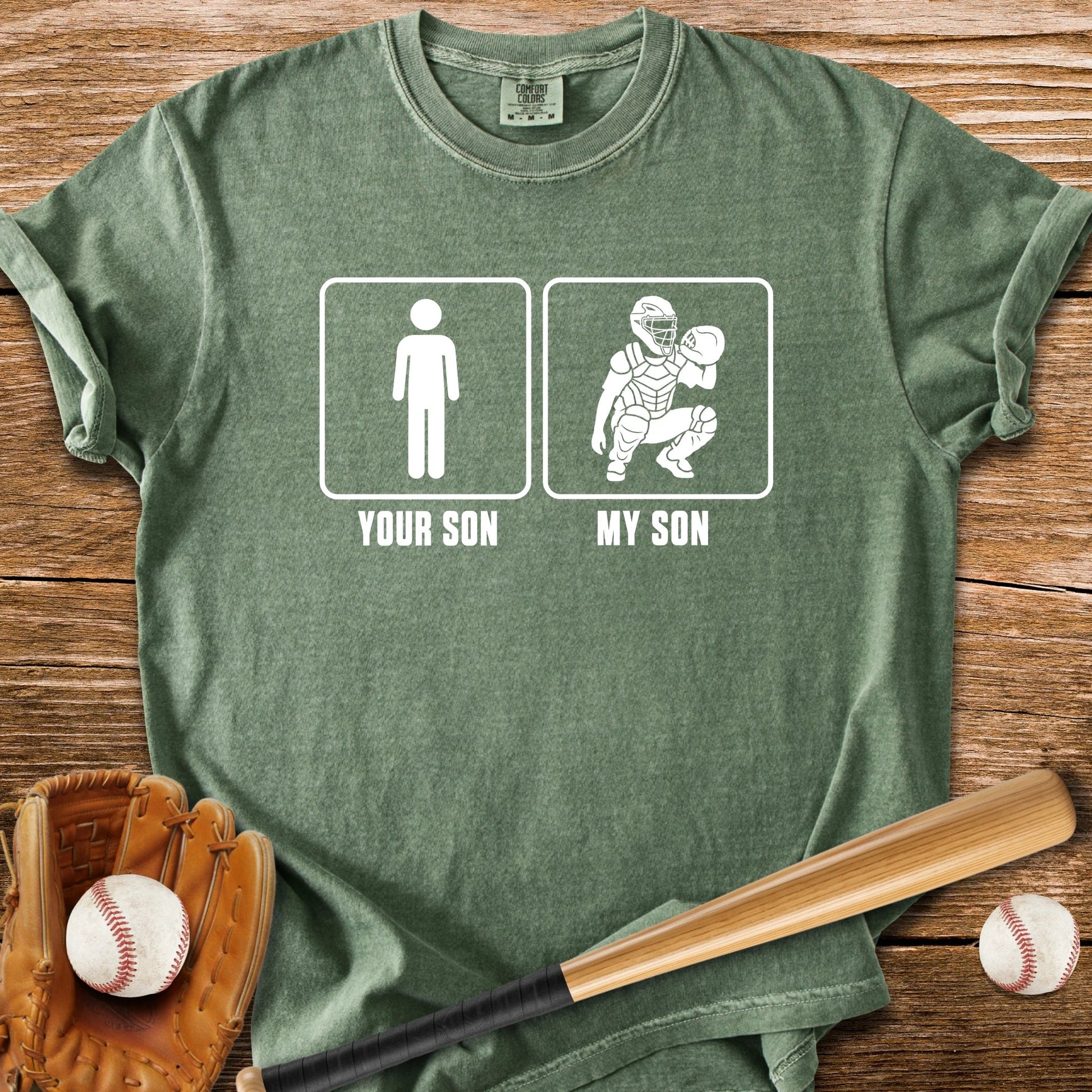 My Son Catches - HomeRun PrintsComfort Colors