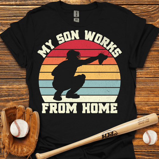 My Son Works From Home T-Shirt - HomeRun PrintsT-Shirt