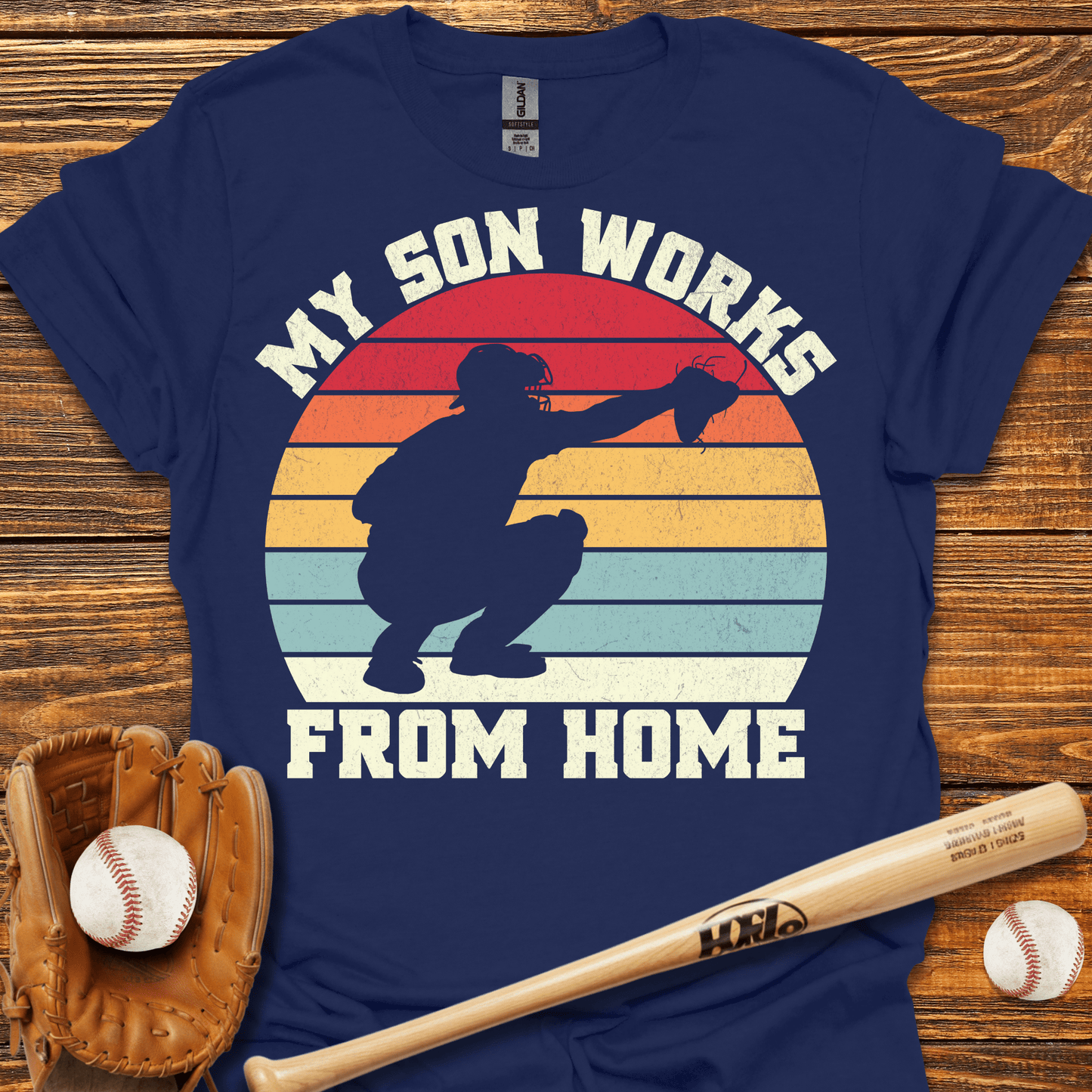 My Son Works From Home T-Shirt - HomeRun PrintsT-Shirt