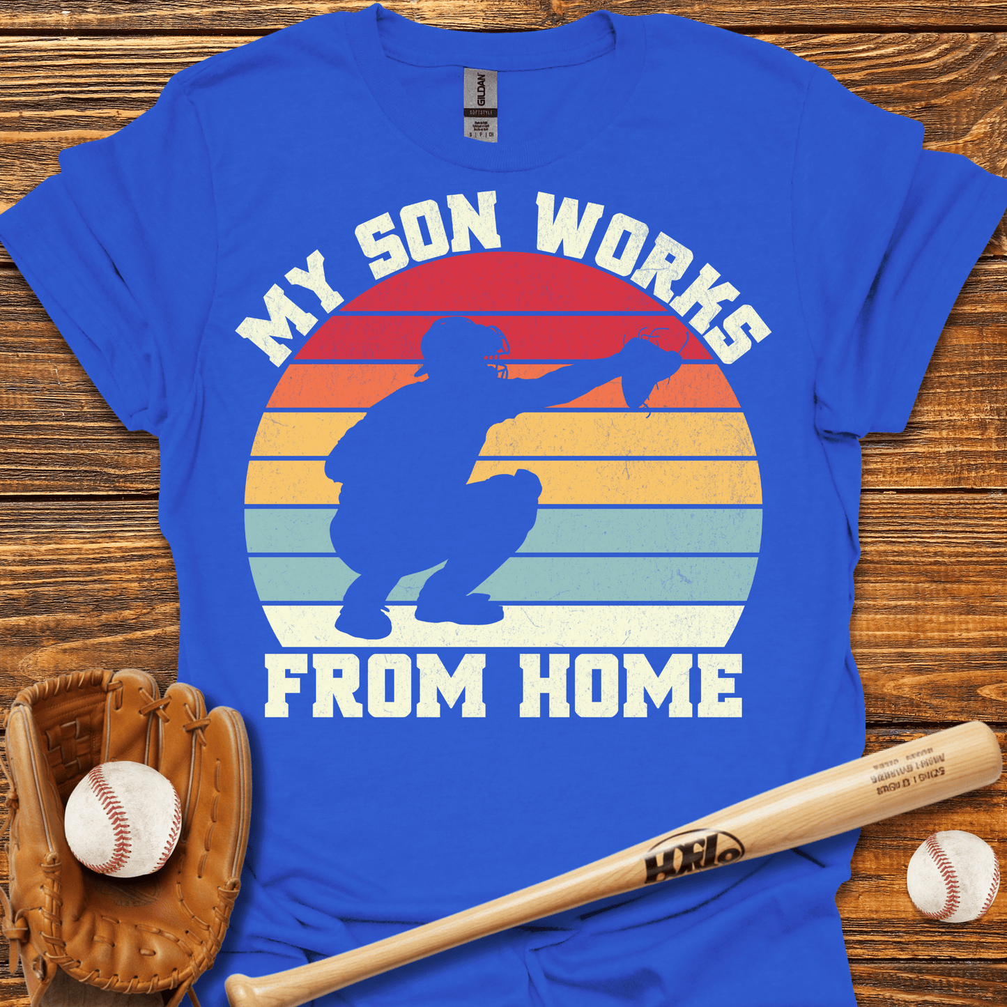 My Son Works From Home T-Shirt - HomeRun PrintsT-Shirt