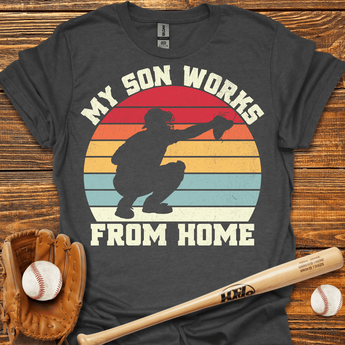 My Son Works From Home T-Shirt - HomeRun PrintsT-Shirt