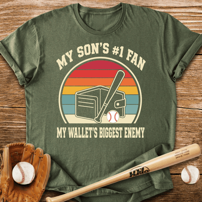 My Son's 1 Fan Wallet's Enemy T-Shirt - HomeRun PrintsT-Shirt
