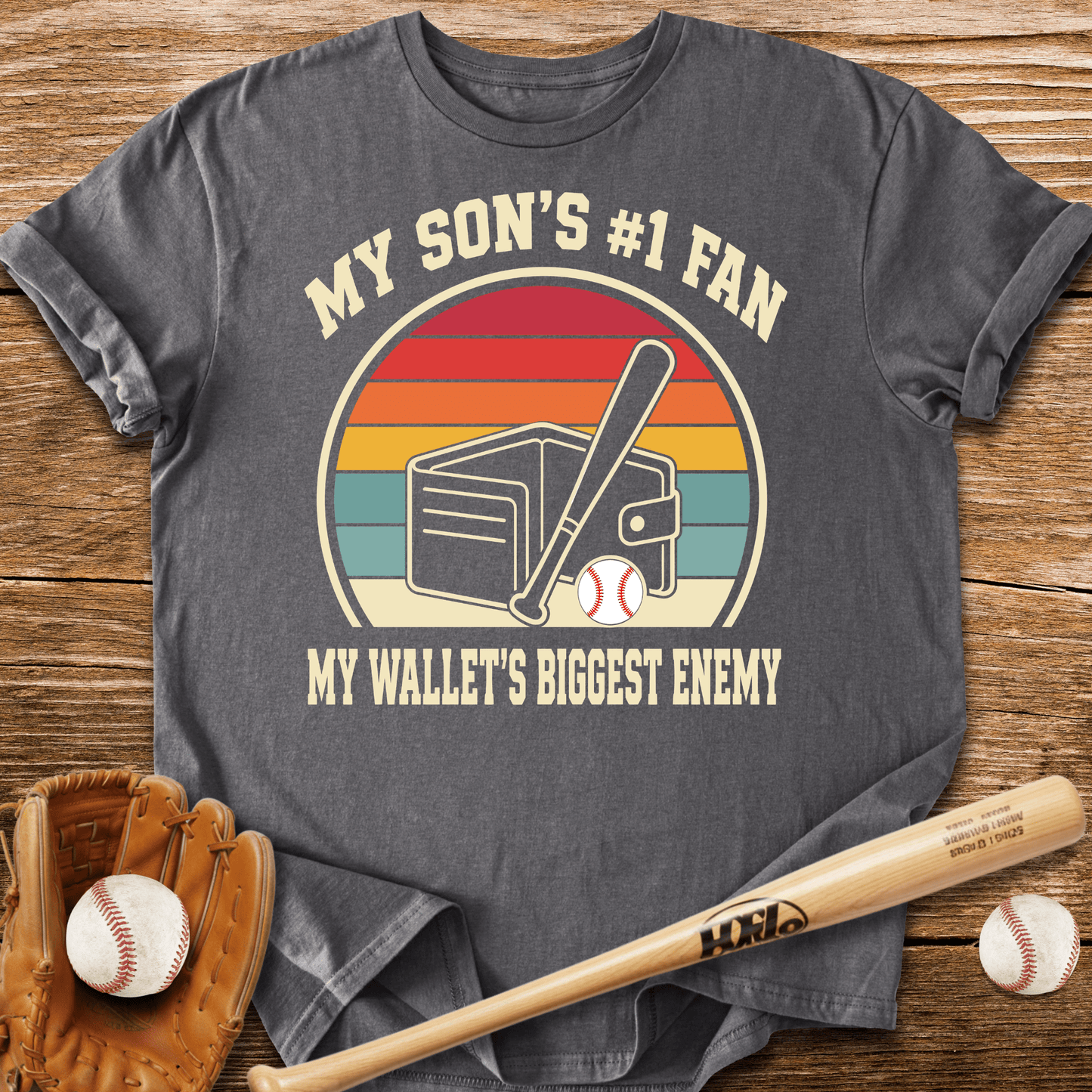 My Son's 1 Fan Wallet's Enemy T-Shirt - HomeRun PrintsT-Shirt