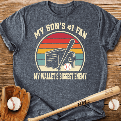 My Son's 1 Fan Wallet's Enemy T-Shirt - HomeRun PrintsT-Shirt