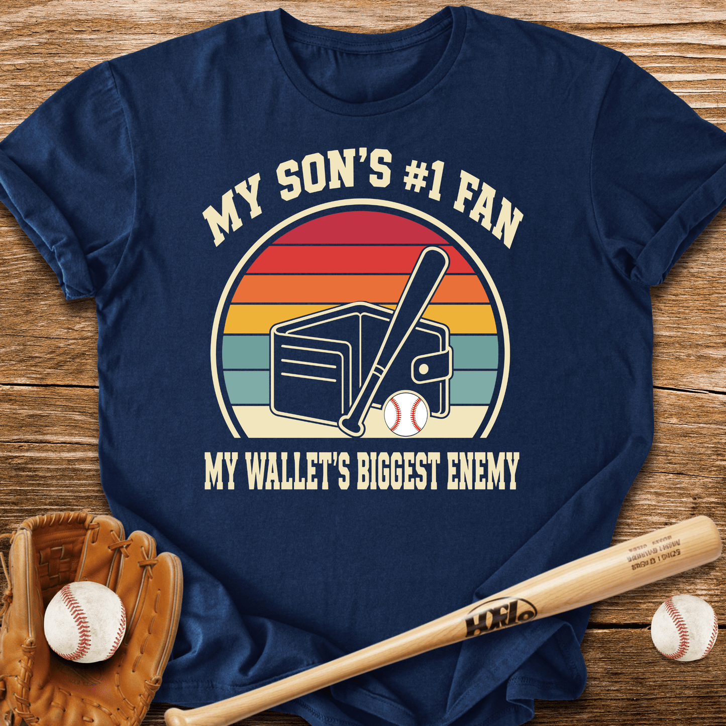 My Son's 1 Fan Wallet's Enemy T-Shirt - HomeRun PrintsT-Shirt