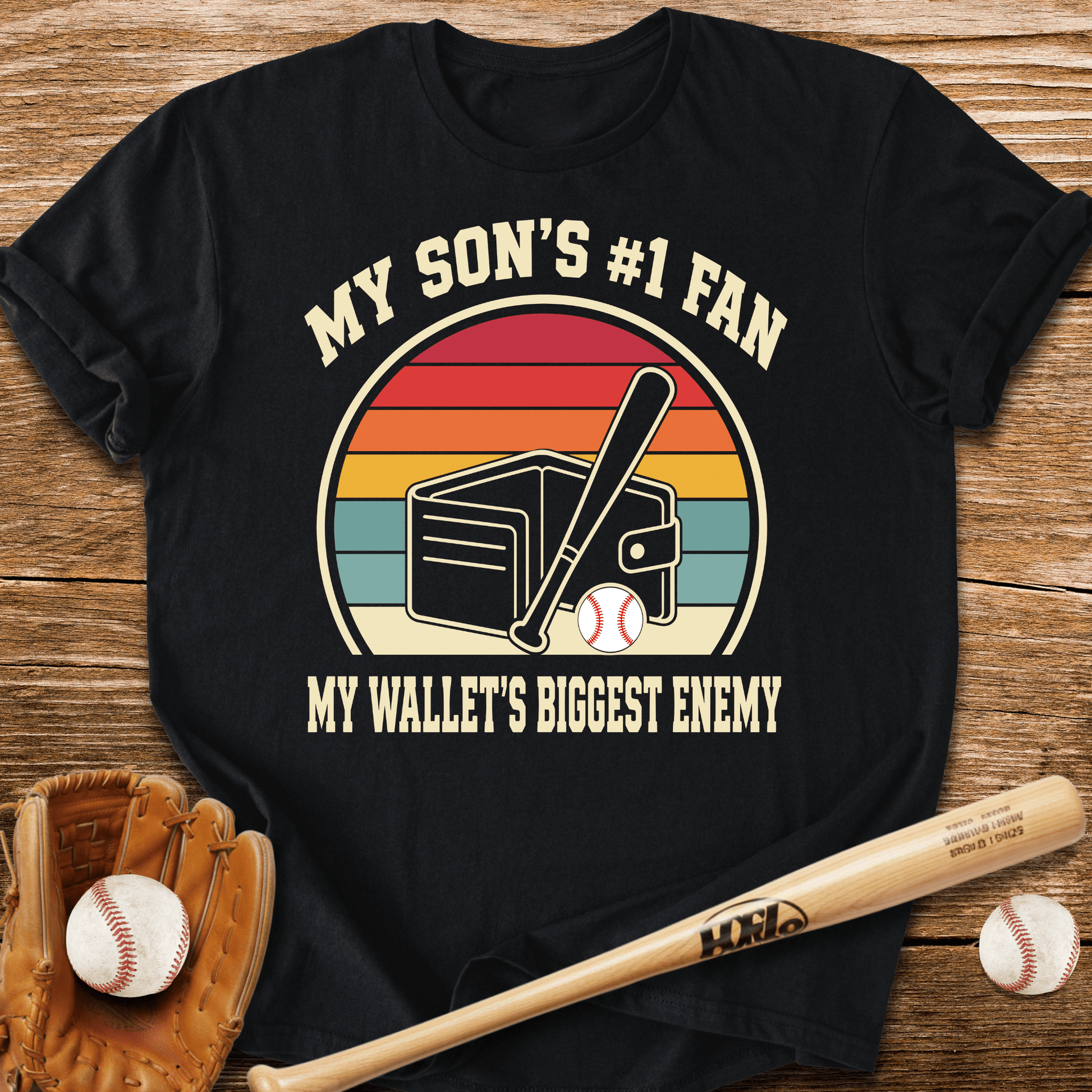My Son's 1 Fan Wallet's Enemy T-Shirt - HomeRun PrintsT-Shirt