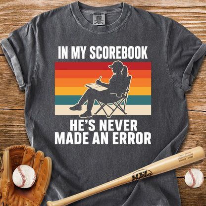 Never An Error In My Book T-Shirt - HomeRun PrintsComfort Colors