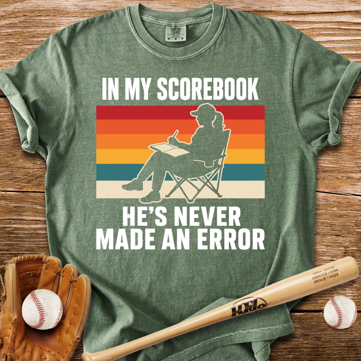 Never An Error In My Book T-Shirt - HomeRun PrintsComfort Colors