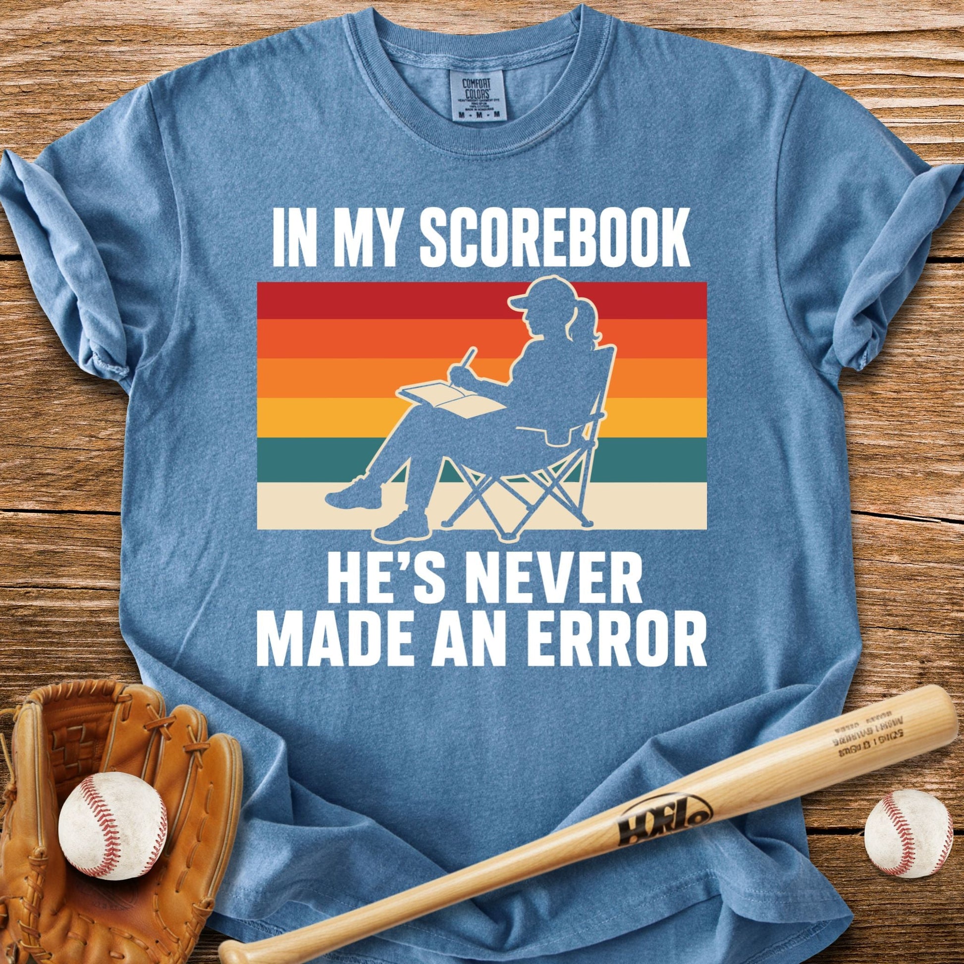 Never An Error In My Book T-Shirt - HomeRun PrintsComfort Colors