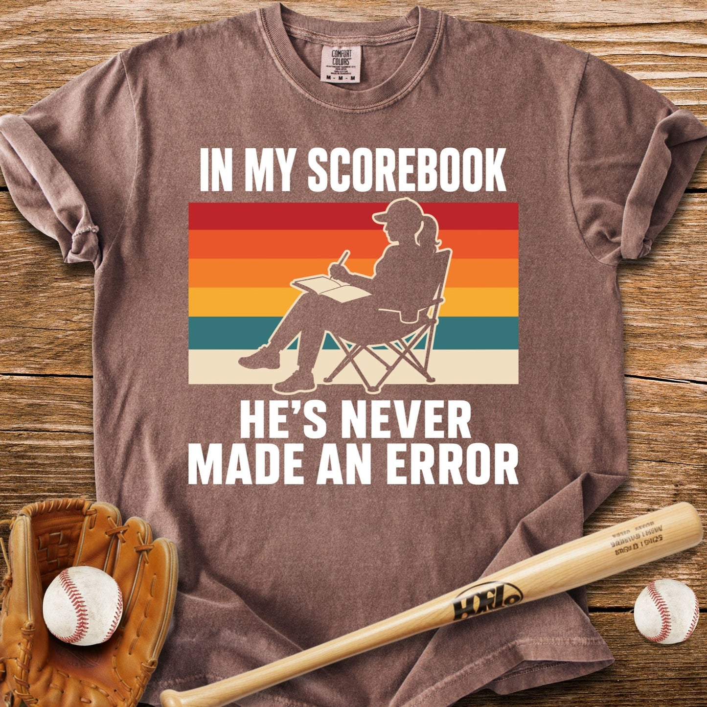 Never An Error In My Book T-Shirt - HomeRun PrintsComfort Colors
