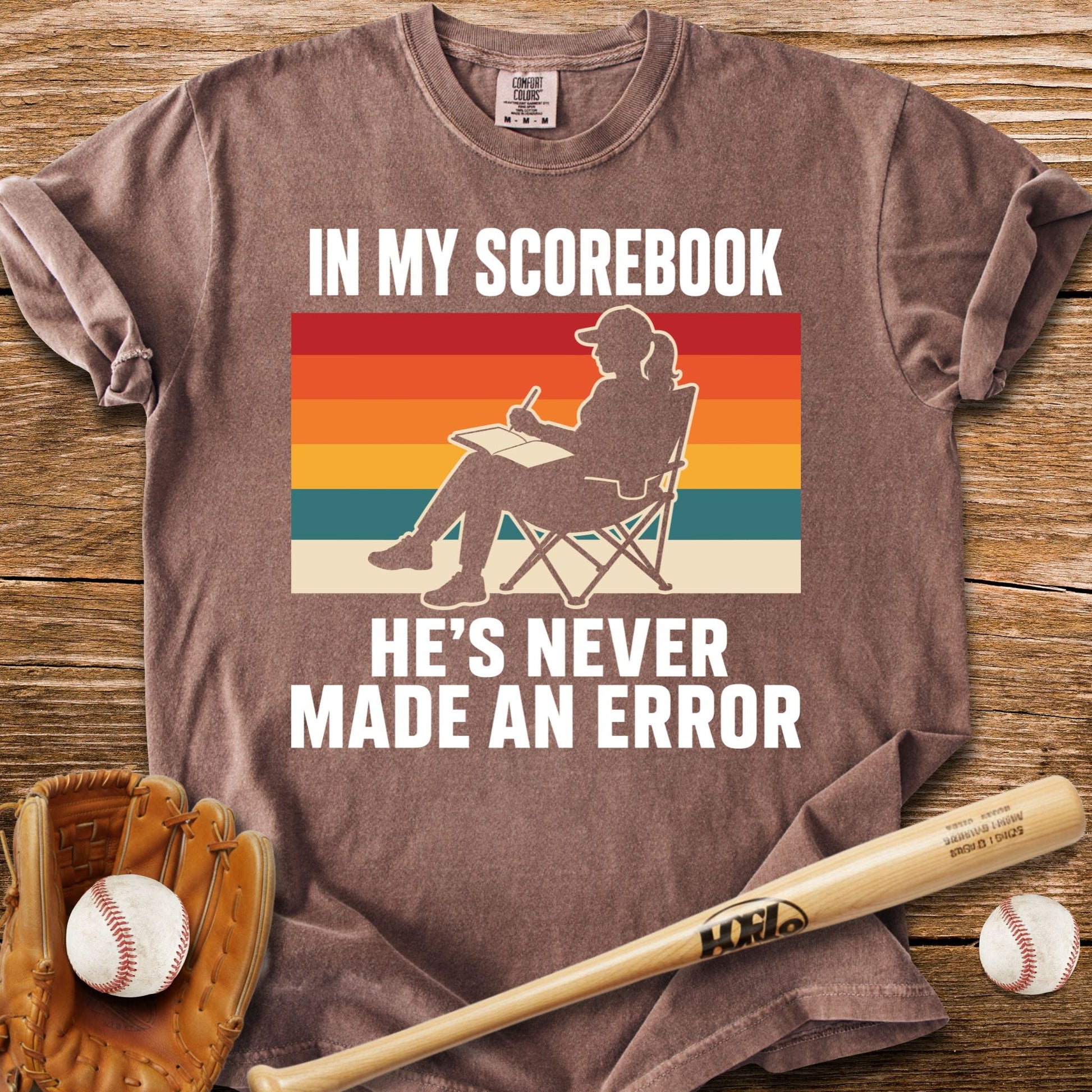 Never An Error In My Book T-Shirt - HomeRun PrintsComfort Colors