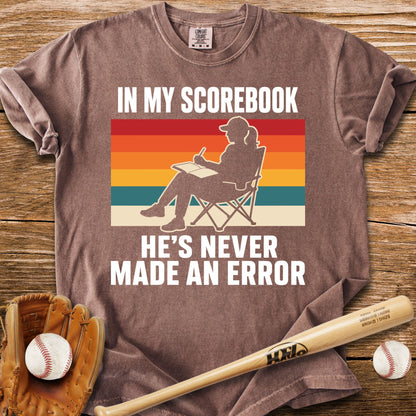 Never An Error In My Book T-Shirt - HomeRun PrintsComfort Colors