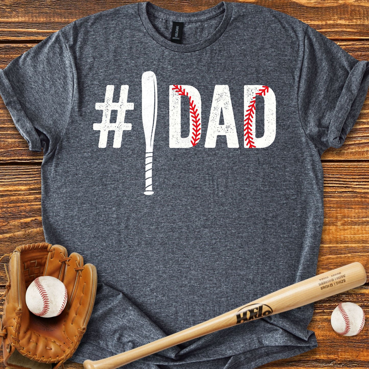 Number One Dad T-shirt - HomeRun PrintsT-Shirt