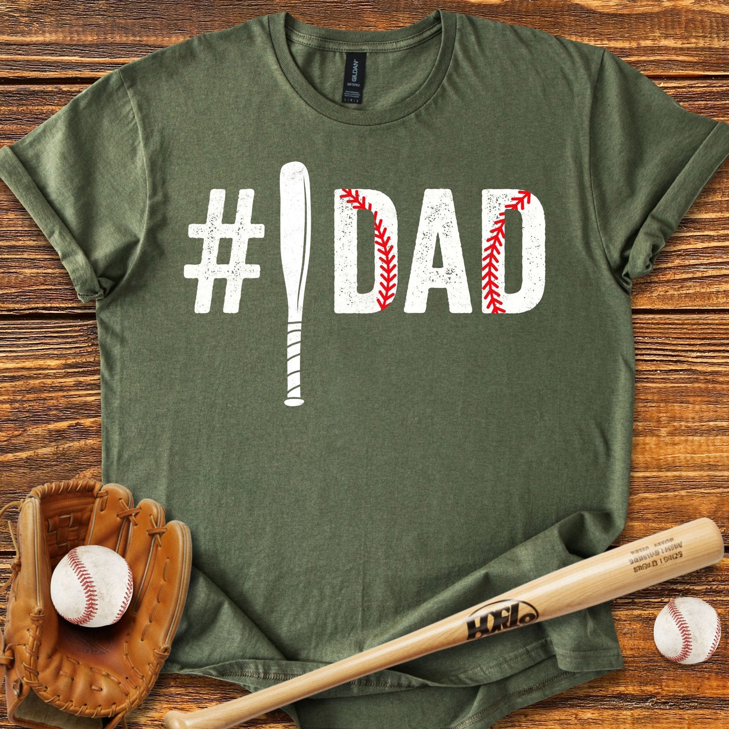 Number One Dad T-shirt - HomeRun PrintsT-Shirt
