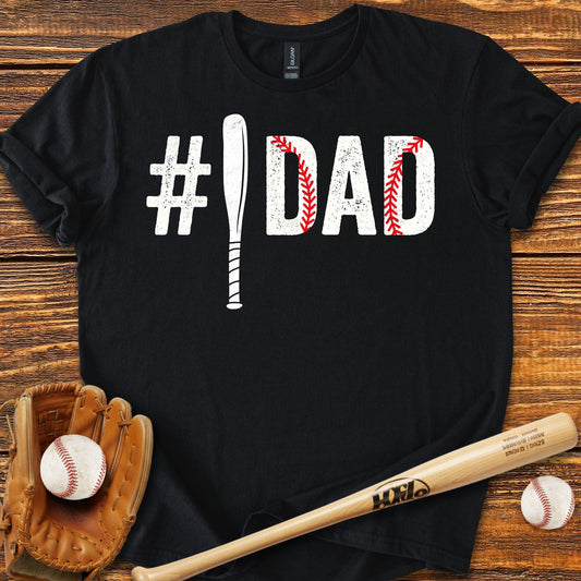 Number One Dad T-shirt - HomeRun PrintsT-Shirt
