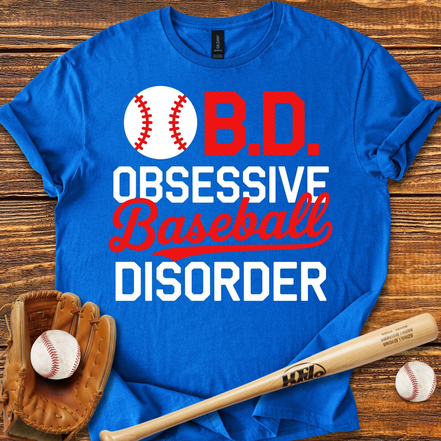 Obsessive Baseball Disorder T-shirt - HomeRun PrintsT-Shirt