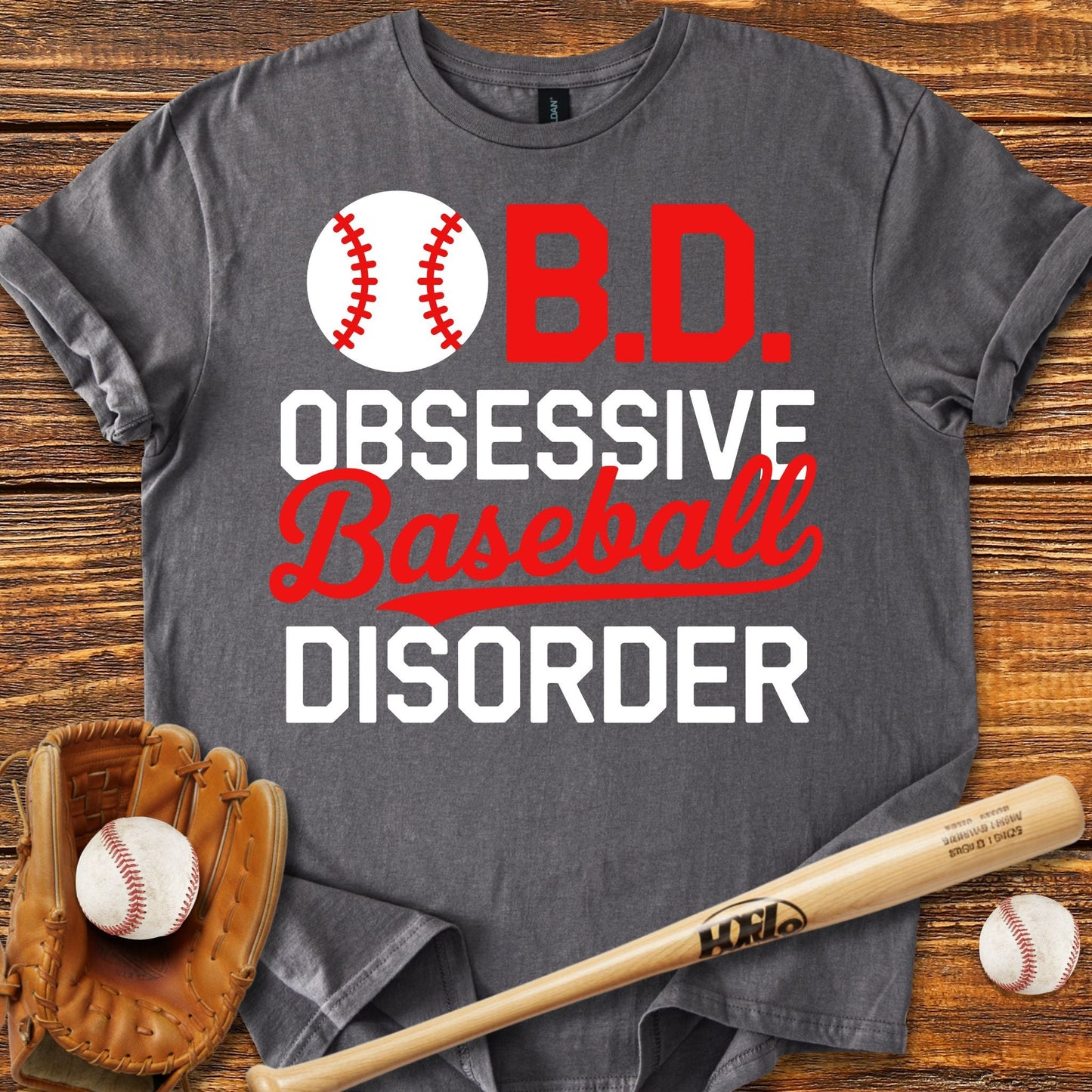 Obsessive Baseball Disorder T-shirt - HomeRun PrintsT-Shirt