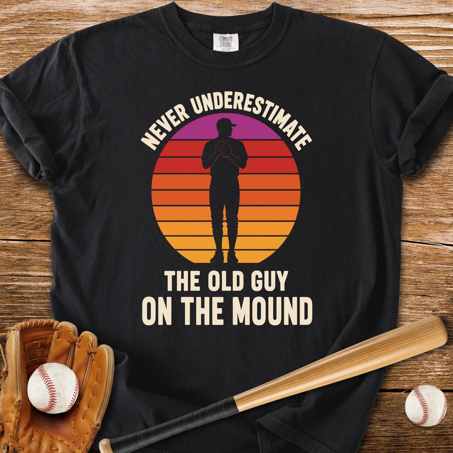 Old Guy On The Mound - HomeRun PrintsComfort Colors