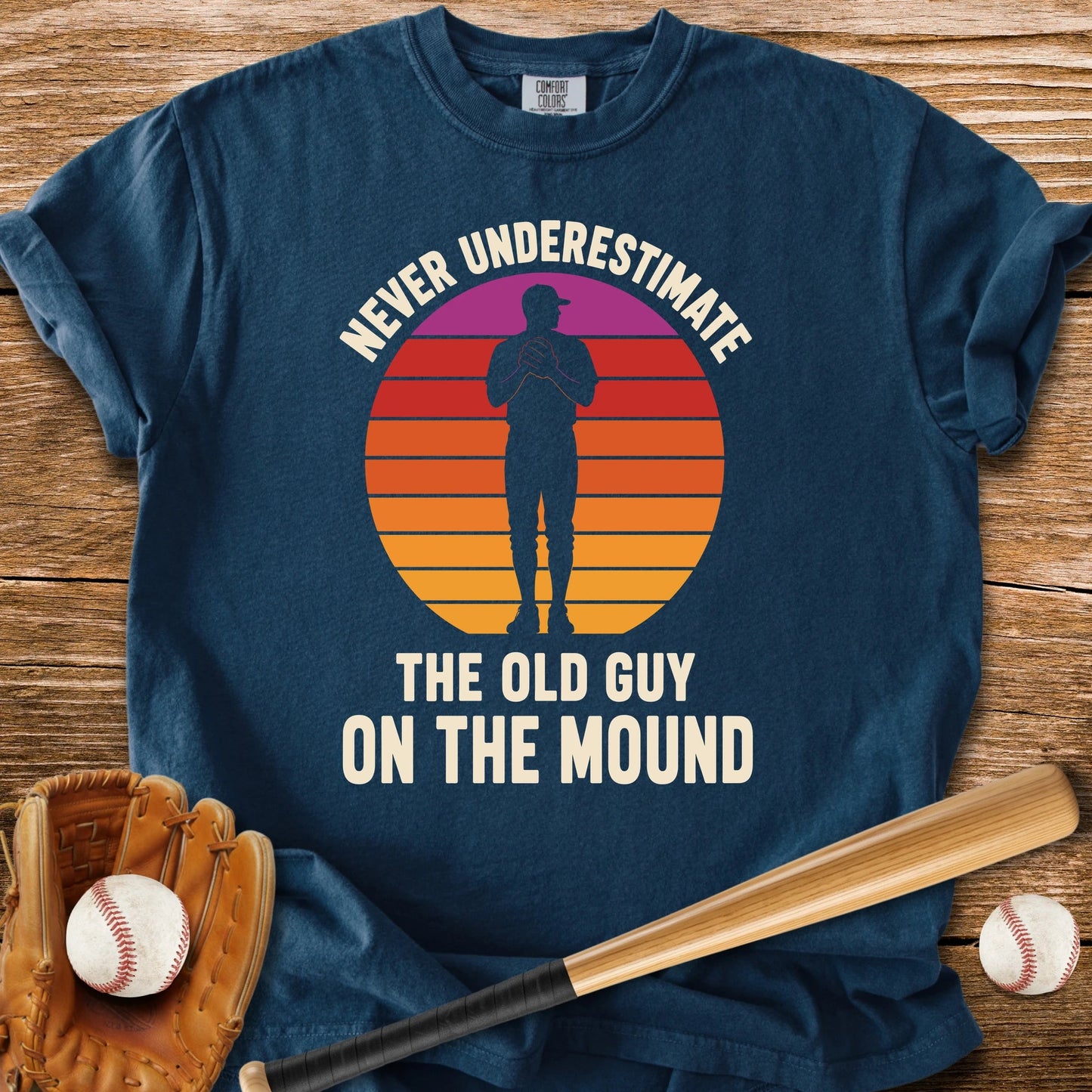 Old Guy On The Mound - HomeRun PrintsComfort Colors