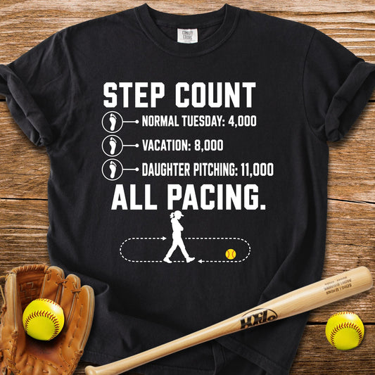 Pacing Through Her Pitching T-Shirt - HomeRun PrintsComfort Colors