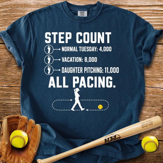 Pacing Through Her Pitching T-Shirt - HomeRun PrintsComfort Colors