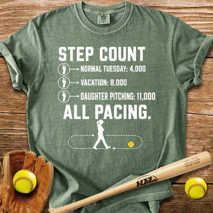 Pacing Through Her Pitching T-Shirt - HomeRun PrintsComfort Colors