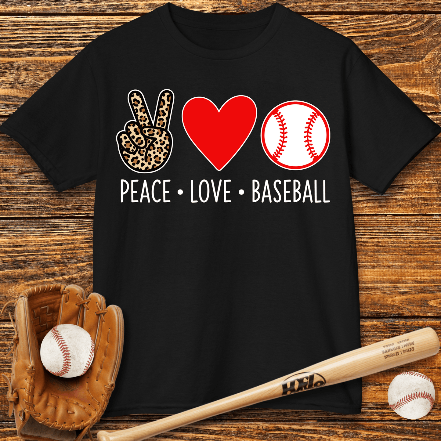 Peace Love Baseball Kids T-Shirt - HomeRun PrintsKids clothes