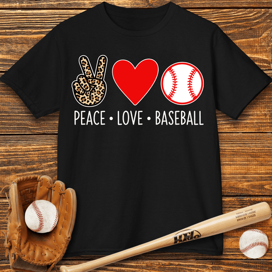Peace Love Baseball Kids T-Shirt - HomeRun PrintsKids clothes