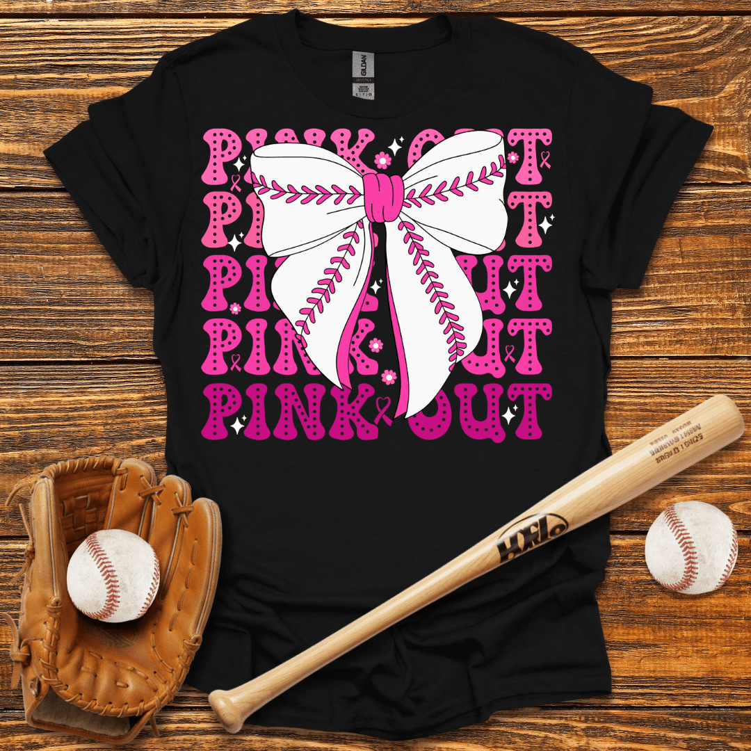 Pink Out Baseball Breast Cancer T-Shirt - HomeRun PrintsT-Shirt