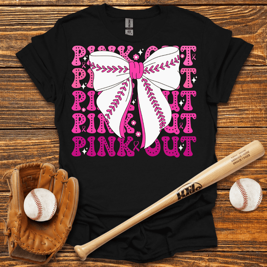 Pink Out Baseball Breast Cancer T-Shirt - HomeRun PrintsT-Shirt