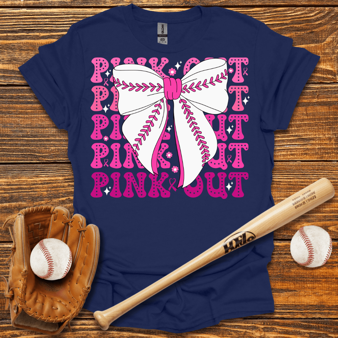 Pink Out Baseball Breast Cancer T-Shirt - HomeRun PrintsT-Shirt