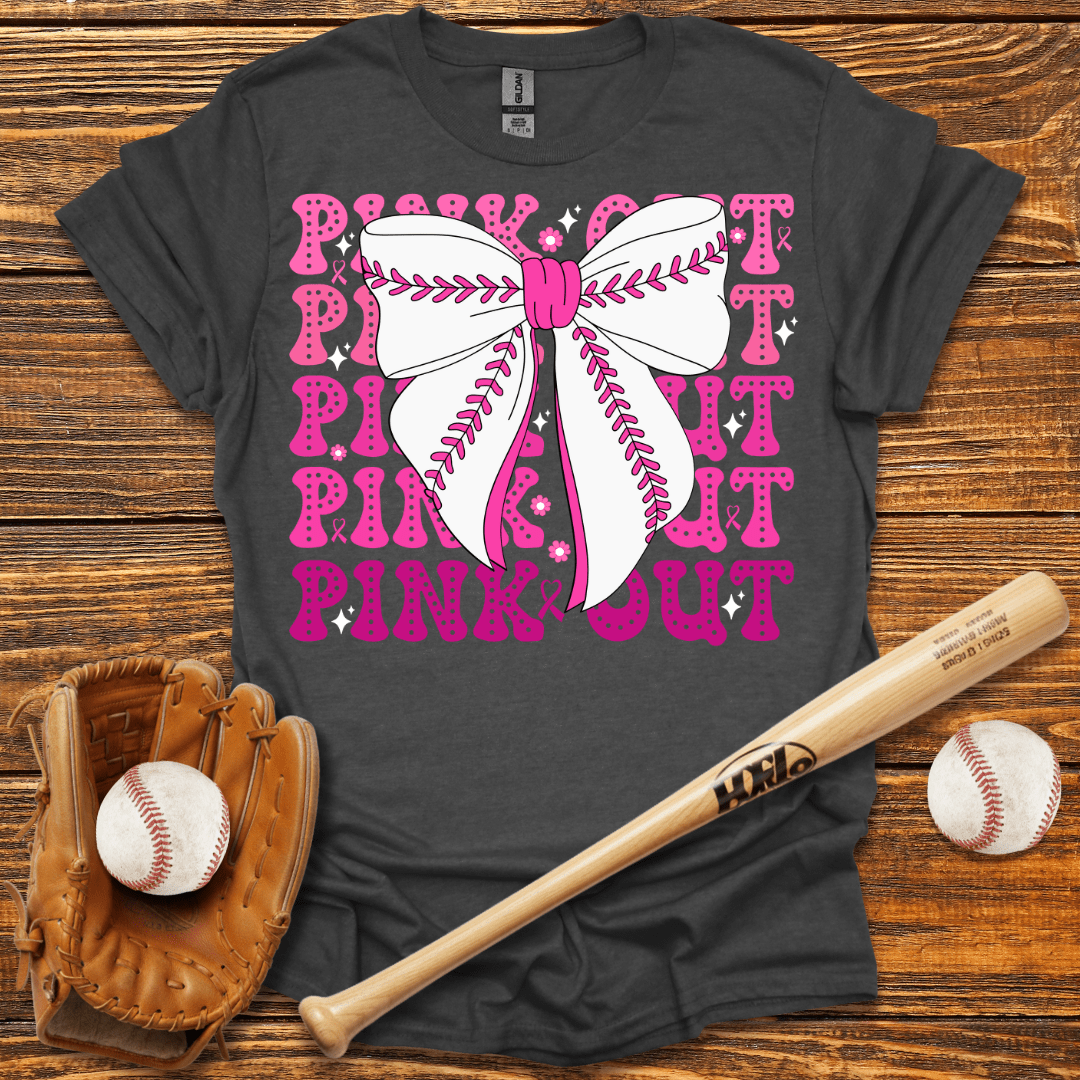 Pink Out Baseball Breast Cancer T-Shirt - HomeRun PrintsT-Shirt