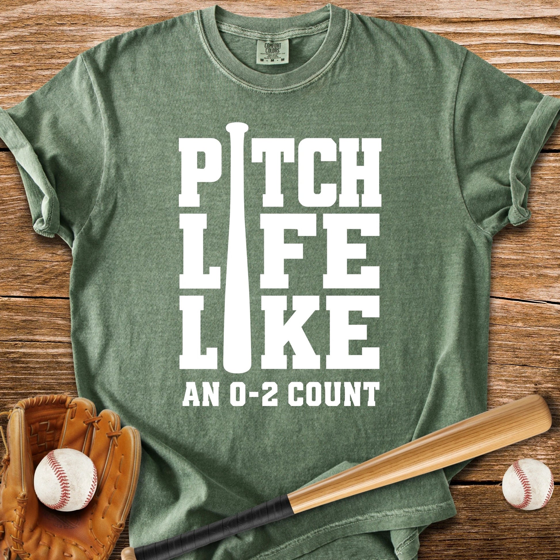 Pitch Life 0-2 Count - HomeRun PrintsComfort Colors