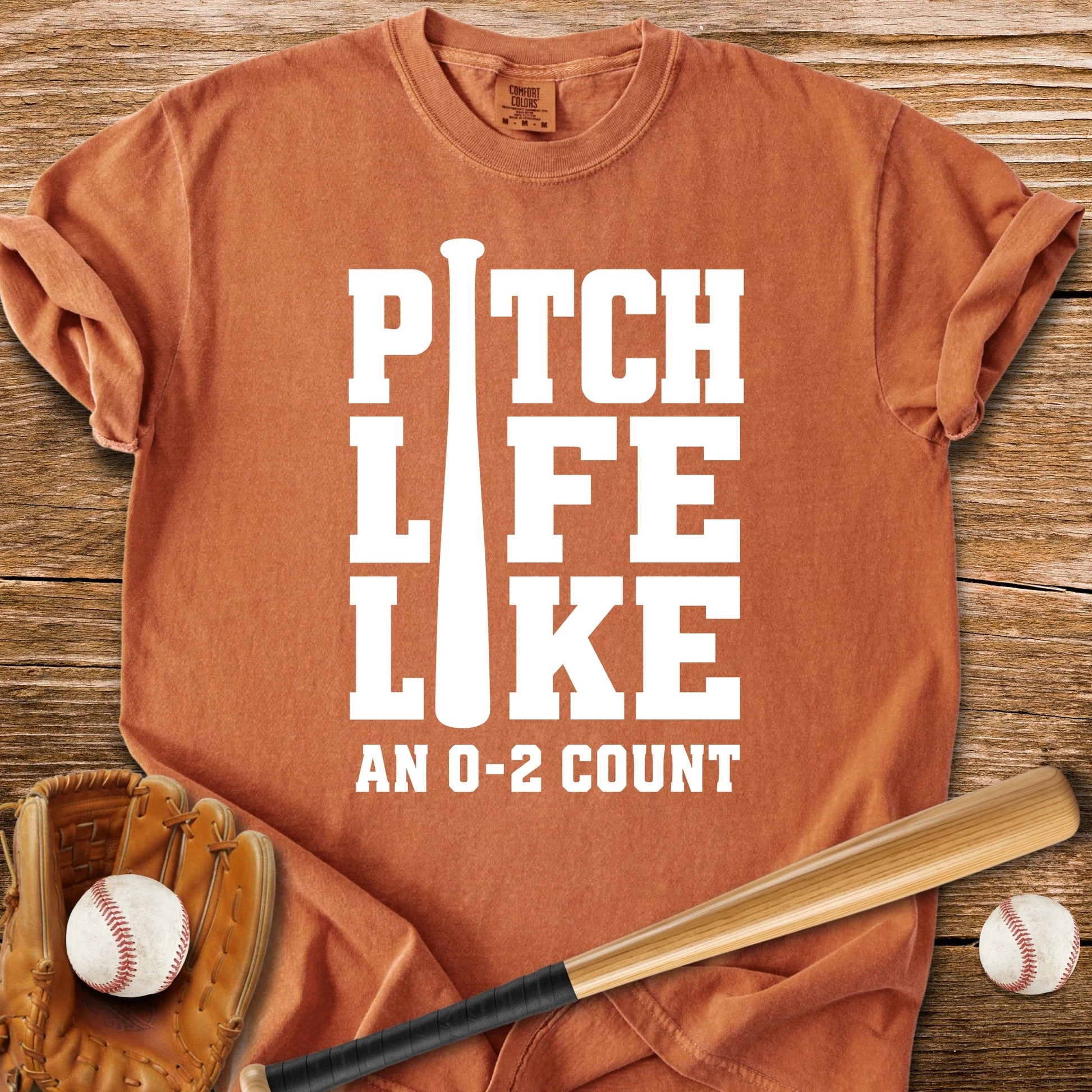 Pitch Life 0-2 Count - HomeRun PrintsComfort Colors