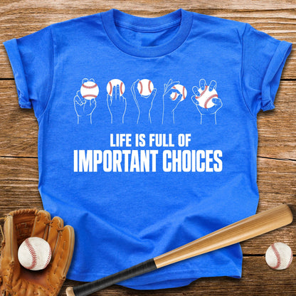 Pitcher Grip Choices Youth Tee - HomeRun PrintsKids clothes