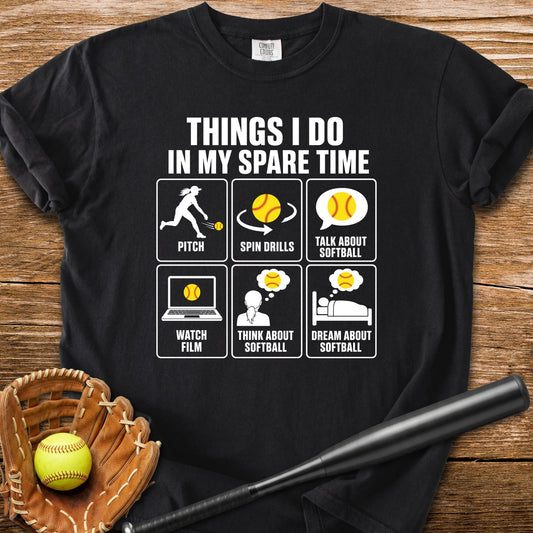 Pitcher Lives For Softball - HomeRun PrintsComfort Colors