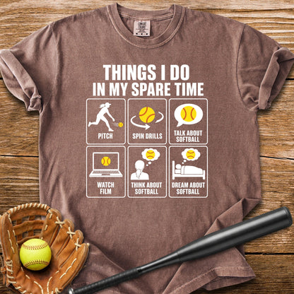 Pitcher Lives For Softball - HomeRun PrintsComfort Colors