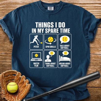Pitcher Lives For Softball - HomeRun PrintsComfort Colors