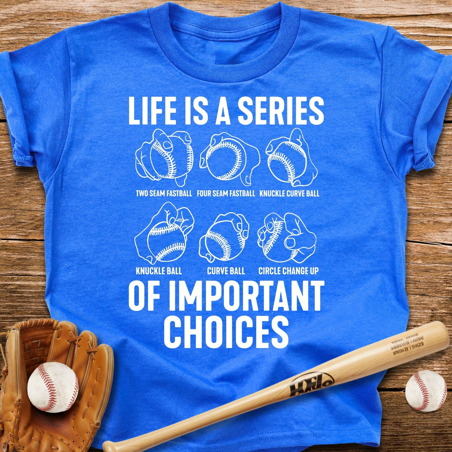 Pitcher's Big Choices Youth Tee - HomeRun PrintsKids clothes