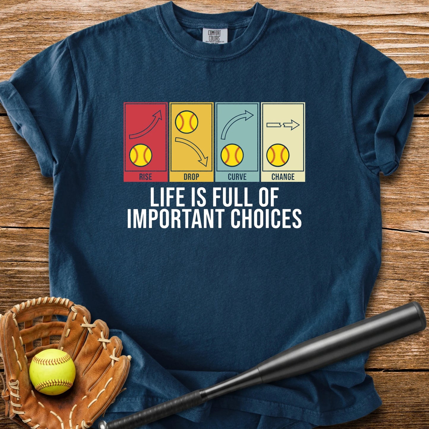 Pitcher's Four Big Choices - HomeRun PrintsComfort Colors