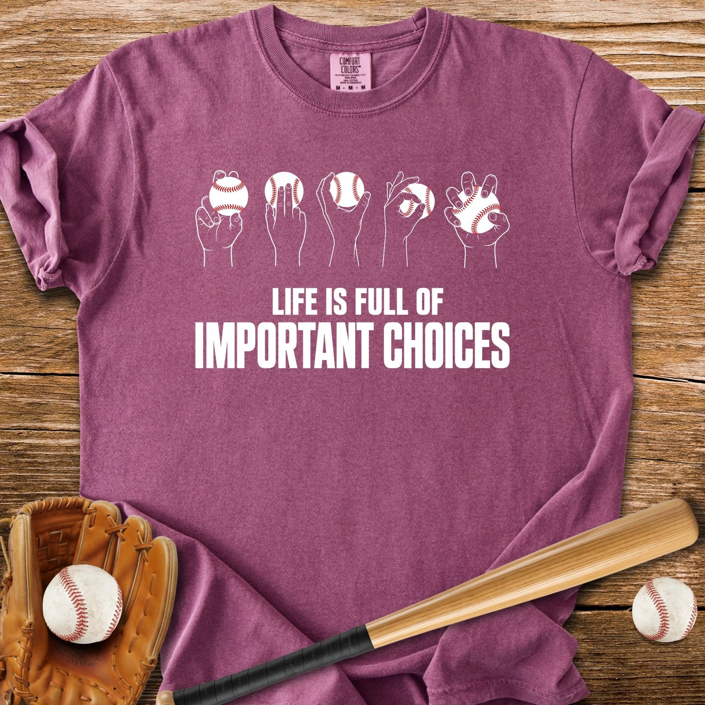Pitcher's Grip Choices - HomeRun PrintsComfort Colors