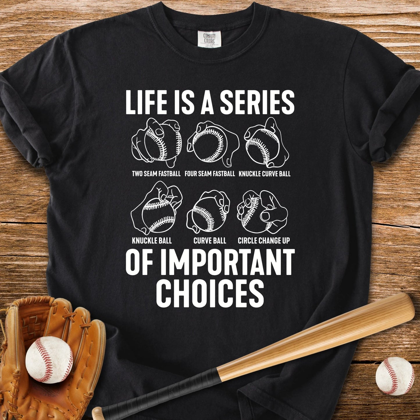 Pitcher's Grip Decisions - HomeRun PrintsComfort Colors