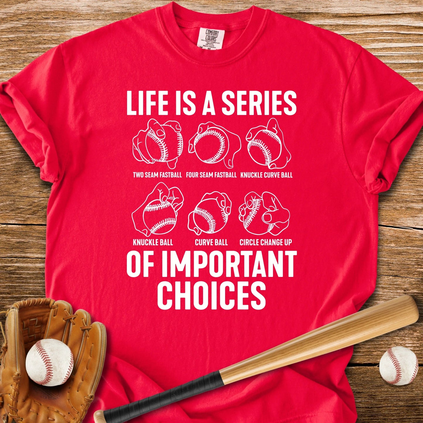 Pitcher's Grip Decisions - HomeRun PrintsComfort Colors